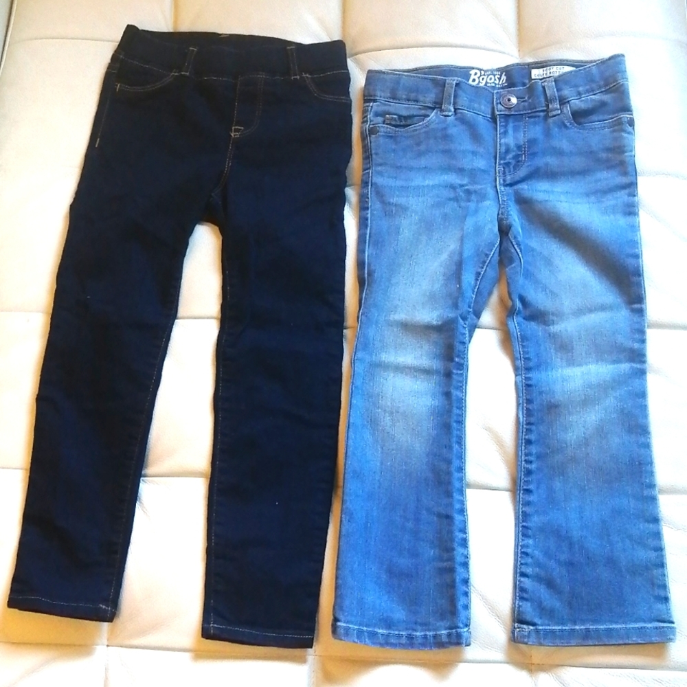 2 toddler 5 years girl jeans Gap & Bgosh